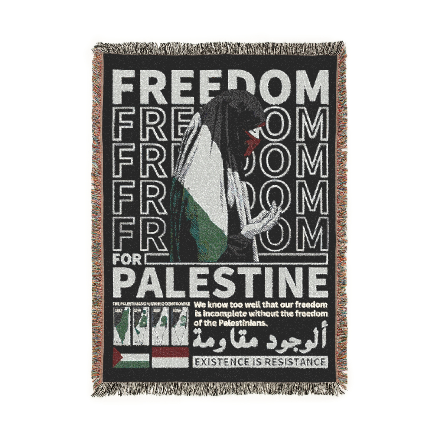 Free Palestine Blanket